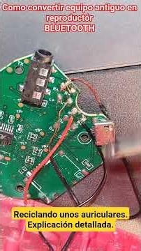 reutilizár un equipo antiguo y convertirlo en un equipo con función bluetooth. el paso a paso