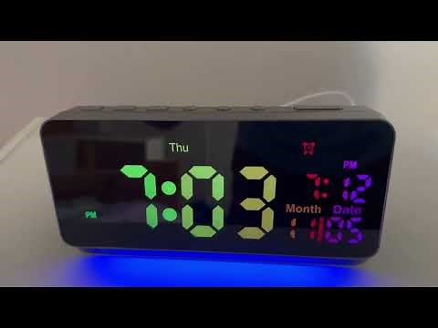 120db Super Loud Alarm Clocks for Bedrooms, 15 Wake Up Sounds Digital Alarm Clock Review