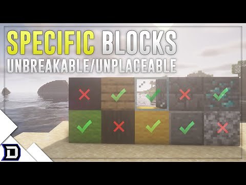 How to make SPECIFIC blocks unbreakable in an area! (World Guard + Skript)