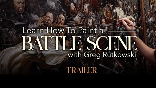 Learn How to Paint a Battle Scene with Greg Rutkowski - Course Trailer