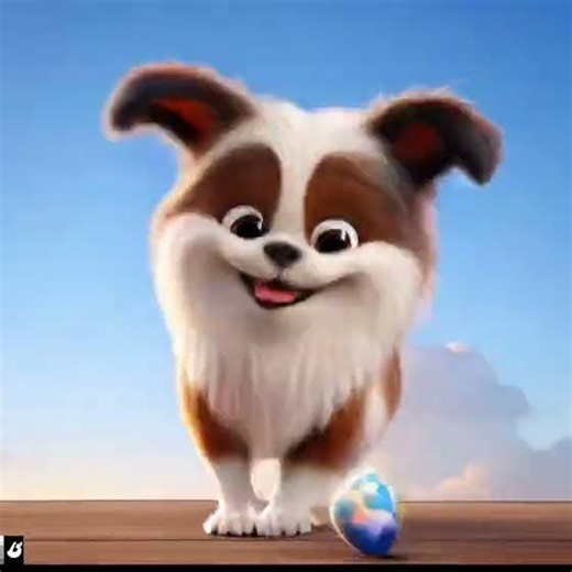 Cute puppy dance 🥰 #cartoon #usa #viral #fyp #viralshorts