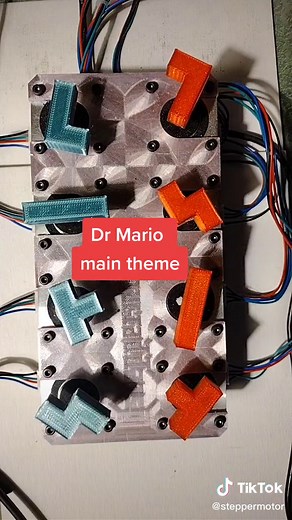 Dr Mario Main Theme Played by Stepper Motors