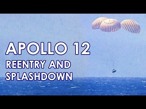 APOLLO 12 - Reentry & Splashdown - Film + TV (1969/11/24)