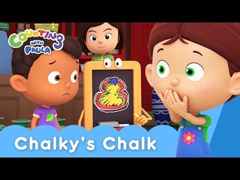 Chalky Gets New Chalk! 🖍️ | Counting with Paula S4 | Kids Cartoon | #Animation