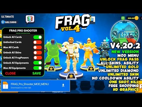 Frag Pro Shooter MOD MENU v4.20.2 | Mod APK UNLOCK ALL CHARACTERS | Latest Terbaru Version