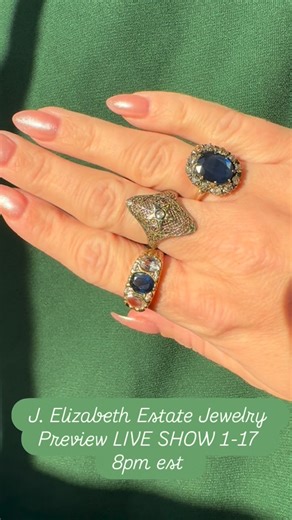 Jennie H on Instagram: "Welcome to J. Elizabeth Estate Jewelry! I am passionate about bringing fair value to fine jewelry. I love offering beautiful estate jewelry from antique to modern, and sometimes I even do custom pieces. The chain earrings in the preview are custom and I hope to have a few more pairs this weekend in addition to the ruby, so stay tuned. Please join me Saturday night for the live show, I will be doing at least five fun giveaways! Drop a comment on what you’d like to see firs