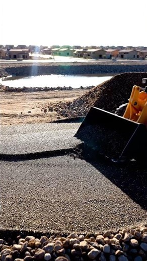 Heavy Duty Dump Truck Unloading Gravel! 🚛💨 Construction Site Action