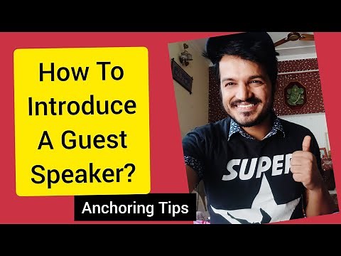 How To Introduce a Guest Speaker? How to Present a Performer? Online Anchoring Training