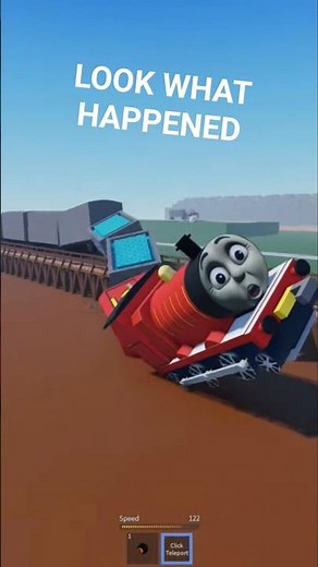 James flipped off the bridge at full speed while Thomas watched the chaos unfold in horror! 3 #short