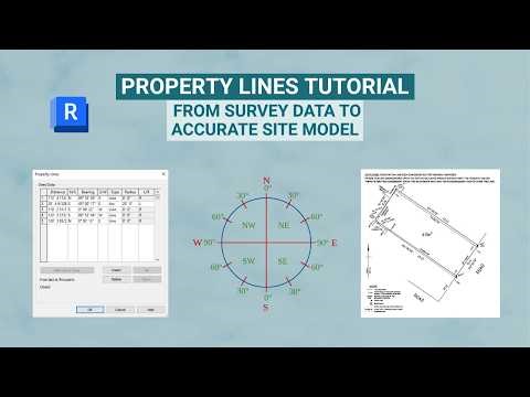Revit Property Lines Tutorial - From Survey Data to Accurate Site Model