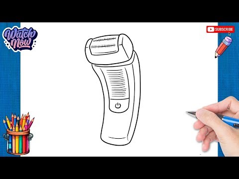 How to draw Electric Shaver - Electronic Devices Drawing