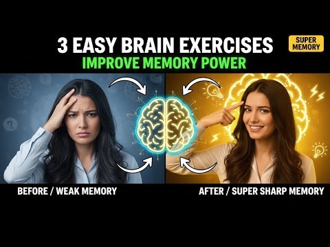 3 EASY Brain Exercises to Improve BRAIN MEMORY POWER | सब कुछ दिमाग में छप जाएगा | — Mental Health