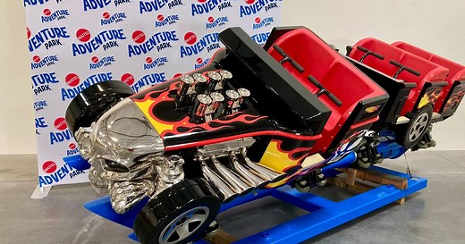 A first look at Mattel Adventure Park's Hot Wheels roller coaster