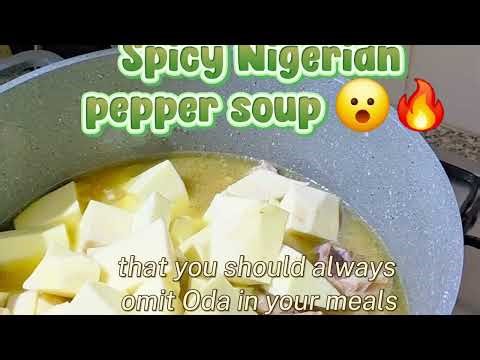 How to Make Authentic Nigerian Goat Meat Pepper Soup 🌶️🍲 | Easy & Spicy Recipe