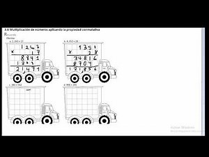 3.6 MULTIPLICATION OF NUMBERS APPLYING THE COMMUTATIVE PROPERTY EXERCISE BOOK (REMEMBER)