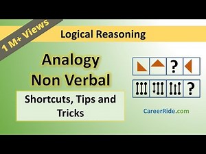 Non Verbal Analogy Tips and Tricks for Government Exams