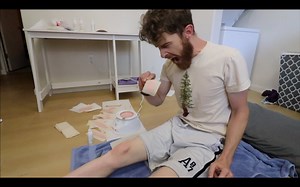 5.5M views · 95K reactions | WAXING MY LEGS! (PAINFUL!) This hurts so bad.. | Brandon Farris | Facebook