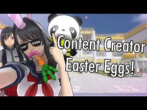 All Content Creator Easter Eggs | Yandere Simulator
