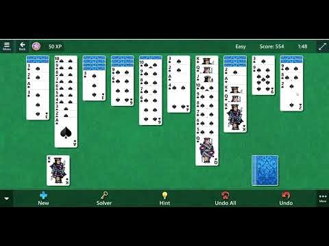 Microsoft Spider Solitaire, Easy, Butterfly Ending, July 15, 2026