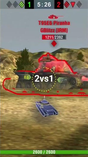#wotb 2vs1 moment 4k dmg bz-75