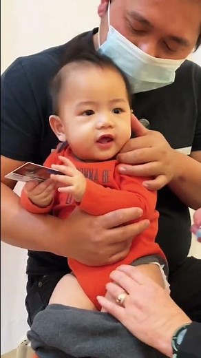 Brave Baby In First Ever Flu Shot #shorts