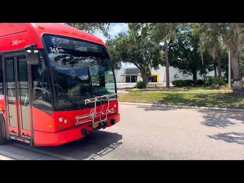 Orlando LYNX: 2022 40ft Gillig BRT Plus CNG #345-422 On Link 42 @ The Florida Mall