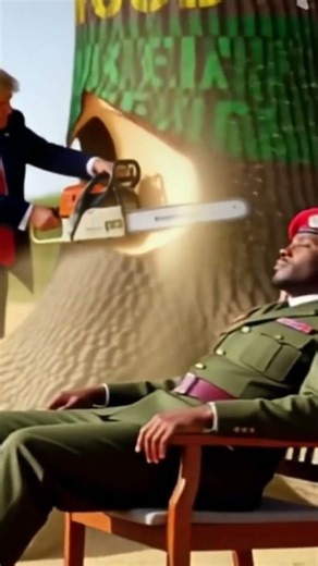 Golden dust surrounds Donald Trump, peace surrounds Ibrahim Traoré ✨🌪️🕊️