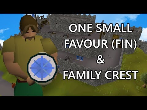 OSRS with no guides | One Small Favour (fin) and Family Crest
