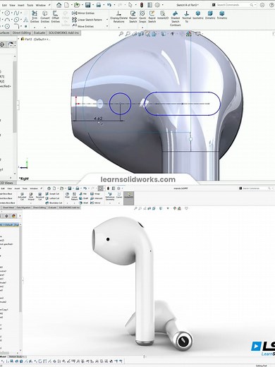 Aprende a modelar AirPods en SOLIDWORKS fácilmente