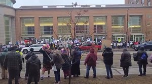 58K views · 6.1K reactions | Anti-Musk protestors in Green Bay, WI tonight. | Rachel Hurley | Facebook