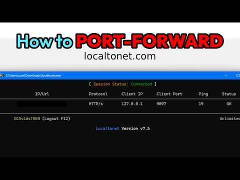How to PORT-FORWARD in LOCALTONET!