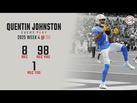 Quentin Johnston Week 4 Highlights | Every Target and Catch vs Giants