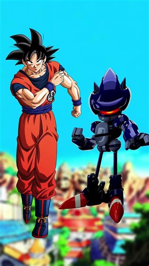 Goku 🆚 Mecha Sonic #goku #vs #mechasonic #whoisstrongest