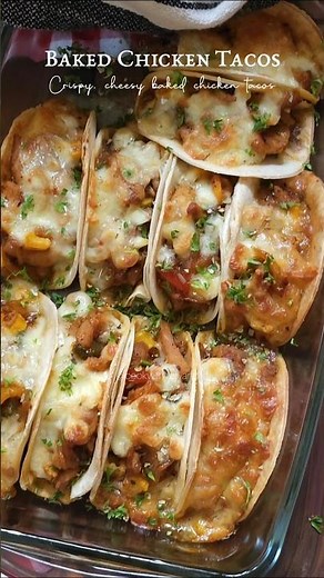 Best Baked Chicken Tacos Ever!