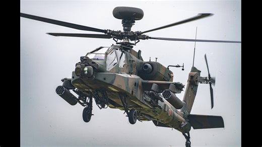 '25年度 防府北基地基地祭に於ける、AH-64展示飛行及び帰還