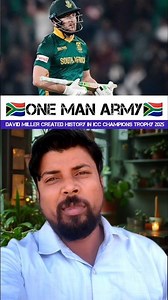 David Miller created history in ICC Champions Trophy 2025🏆🇿🇦