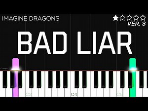 Imagine Dragons - Bad Liar | EASY Piano Tutorial