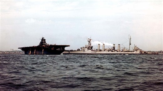 The US cruiser that sailed 20,000 miles with a 9 foot hole and jammed steering