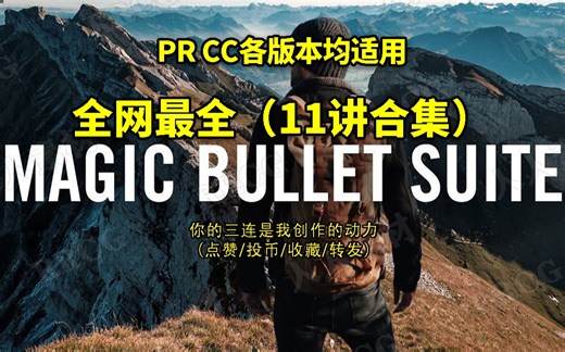 【PR教程】好学易上手Magic Bullet调色插件教程合集（11讲，全网最全）