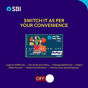 3.3K views · 294 reactions | SBI allows you to control the features of your ATM Debit card via YONO Lite. You can turn ON / OFF - the various features of your ATM Debit card as per your requirement. #SBI #YONOLite #ATM #ATMCard #DebitCard #SafeBanking #GharSeBanking | State Bank of India | Facebook