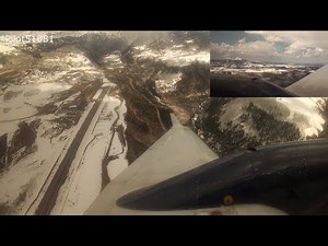 Incredible Landing in Telluride (KTEX) Great Lakes B1900D *Dual Wing View! - HD*