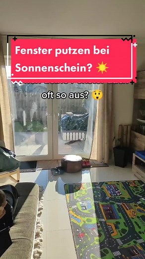 Fenster putzen bei Sonnenschein mit prowin Produkten