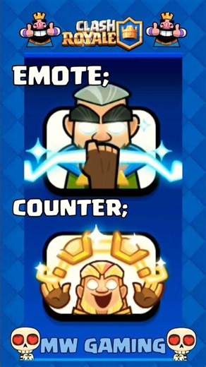 EMOTE X COUNTER 🧑‍🔬 #clashroyale