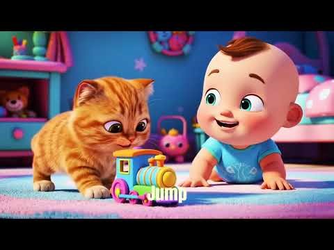 Cute Cats Playing with Babies 🐱👶 | Funny 3D Cartoon Animation for Kids