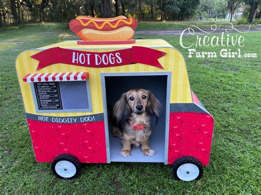 Hot Dog Truck Dog House, Unique Pet Camper - Etsy