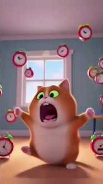 Lazy Cat vs Alarm Clock – Funny Morning Cartoon | #shorts #animationshorts