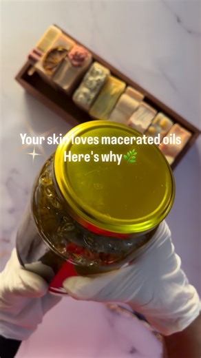 HandmadeSoapStory on Instagram: "What is maceration in soap making? 👀🌿 Maceration is a slow infusion process used in cold process soap making and natural soap making where dried herbs are infused into carrier oils over time. These herbal infused oils are commonly used by handmade soap makers to create gentler, more nourishing soaps for the skin. In artisan soap making, infused oils help deliver herbal benefits directly into soap recipes, making them ideal for small batch soap, body care, and n