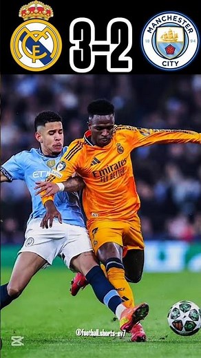 Real Madrid vs Manchester city 3-2 | Real Madrid beat Manchester city 😱😱 #shorts #football