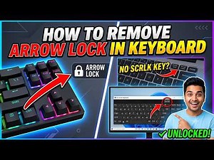How to Remove Arrow Lock in Keyboard | How to Turn Off Scroll Lock WITHOUT a Scroll Lock Key