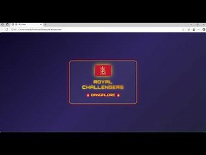 🔥 Creative RCB Logo Design Using HTML & CSS | Royal Challengers Bangalore Web Animation